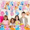 Blue Dog Birthday Party Supplies, Blue Dog Party Decorations - Banner -6 swirl-6 Honeycomb Centerpieces