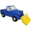 Multipet Latex Plow Truck Squeaking Dog Toy, 8.5 Inches