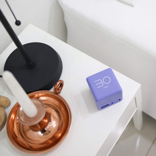 mooas Cube Timer, Time Management, Kitchen Timer, Kids Timer, Workout Timer, Timer for Studying, Cooking (Violet)