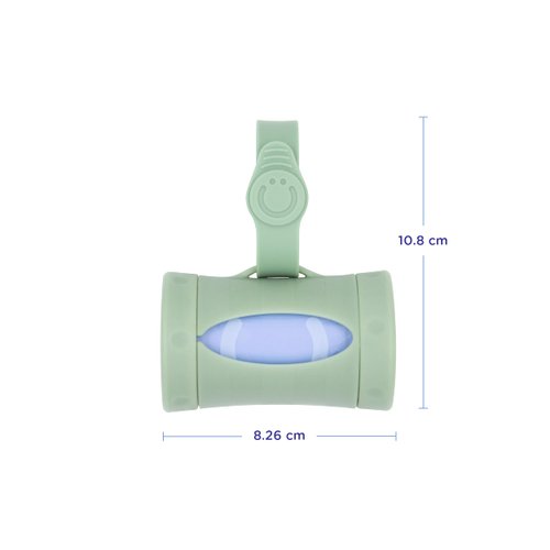 Ubbi On-the-Go Diaper Bag Dispenser for Travel, Retractable Must Have for Newborns, Helpful Baby Accessory, Sage Green