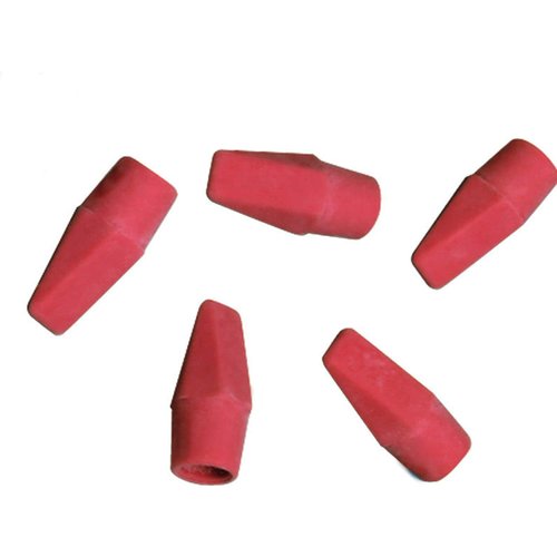 Charles Leonard Pencil Eraser Caps, Pink, 144/box (71541)