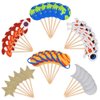 BCHOCKS 30pcs Outer Space Cupcake Toppers, Planet Party Supplies - Birthday Decorations, Rocket, Astronaut, Spaceship Themed Kids Children Party Supplies