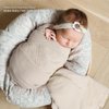 lulumoon Muslin Swaddle Blanket Baby - Cotton Swaddling Blanket Soft Baby Receiving Blanket Neutral 2Pack(Caramel)