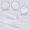 Yebeauty Nail Brush Fingernail Cleaner, 4 Pack Hand Scrub Cleaning Brush Plastic Hand Finger Toes Scrubbing Brush, Pedicure Nail Scrubber,Clear