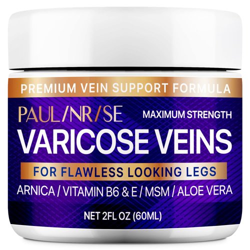 PAULINRISE Varicose Vein Cream for Legs - Improves Blood Circulation, Reduces Spider Veins and He...