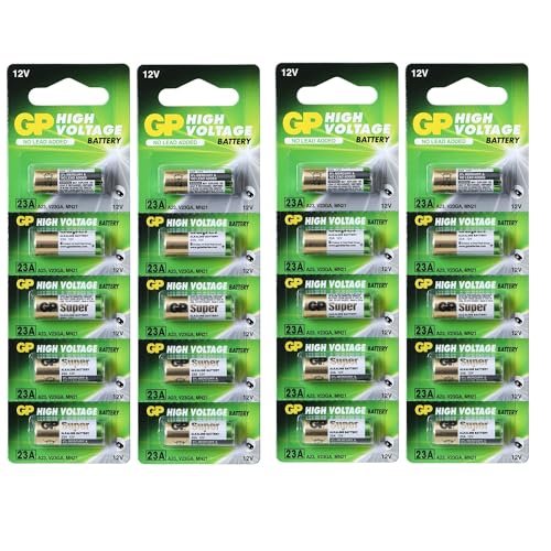 GP High Voltage Alkaline Batteries - 23 AE 12V (pack of 20)