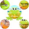 Wentoyce Frog Bubble Maker for Bath, Foam Blower Bubbling Making Machine, Nursery Rhyme Musical Bathtub Toy for Baby Kids Happy Tub Time