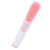 Youbella Cordless Hair Straightener Brush, Portable Negative Ion Straightening Comb for Travel, 3 in 1 Mini Hot Curling Hair Brush for Women, Fast Heating for All Hair Styling, Pink