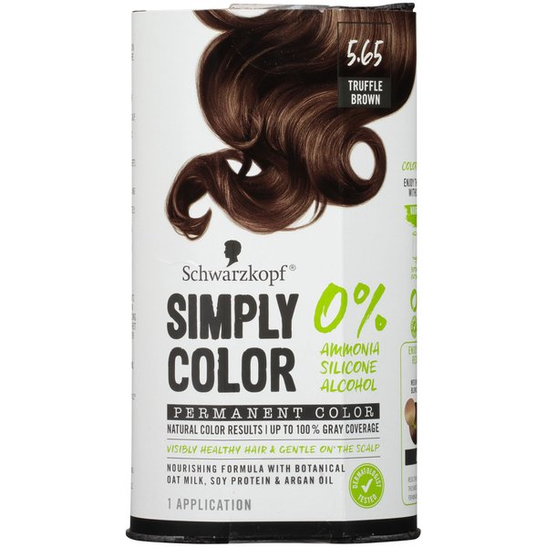 Schwarzkopf Simply Color Permanent Hair Color, 5.65 Truffle Brown