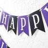 Halloween Birthday Banner - Halloween Birthday Party Decoration,witch Hat Banner,spooky Birthday Banner,black Purple Halloween Birthday Banner