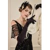 BABEYOND 1920s Flapper Gatsby Costume Accessories Set 20s Flapper Headband Pearl Necklace Gloves Holder