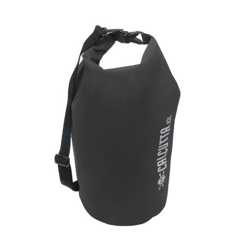 Calcutta Outdoors Waterproof Dry Bag, 10 Liter, Black – Lightweight Roll Top Gear, Adjustable Shoulder Strap for Kayaking, Fishing, Beach, Canoe, Swimming, Boating, Camping