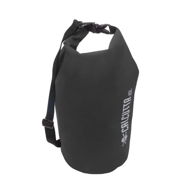 Calcutta Outdoors Waterproof Dry Bag, 10 Liter, Black – Lightweight Roll Top Gear, Adjustable Shoulder Strap for Kayaking, Fishing, Beach, Canoe, Swimming, Boating, Camping