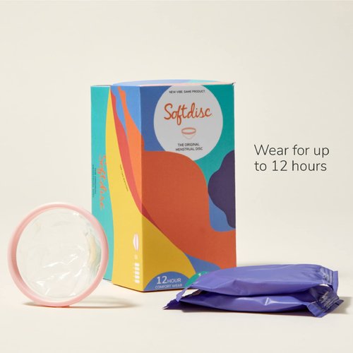 Softdisc Menstrual Discs | Disposable Period Discs | Tampon, Pad, and Cup Alternative | Capacity of 5 Super Tampons | HSA or FSA Eligible | 14 Count