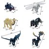 MIUTRUE New 6pcs Animal Figures Building Blocks Toys Jungle Moive Mount Animal Model Brick Set Educational Toys Gifts for Boys 6 and Up Years Old