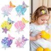 Mermaid Hair Clips Starfish Hair Clip Shell Hair Pins Multicolor Sparkling Hair Clips Accessories for Women and Girls Birthday Beach Party Headpiece (F)