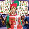 Christmas Temporary Tattoos Themed Merry Christmas Birthday Party Decorations Supplies 96PCS Party Favors Gift Ideal for Boy Girls Cute Noel Xmas Santa Claus Prizes Themed (Elf)