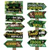 20 Pieces Reptile Birthday Party Decorations Welcome to Reptile Party Directional Signs Swamp Lizard Snake Alligator Reptile Birthday Party Supplies Wall Door Porch Yard Sign