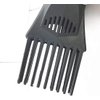 Black Universal Hair Styling Comb Nozzle - Plastic Hairdressing Blow Attachment for Straightening, Detangling Fine, Curly, and Natural Hair