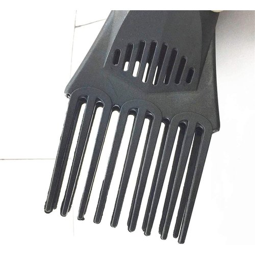 Black Universal Hair Styling Comb Nozzle - Plastic Hairdressing Blow Attachment for Straightening, Detangling Fine, Curly, and Natural Hair