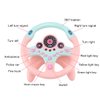 XHSP Steering Wheel Toy with Lights Music, Simulated Driving for Toddlers Pretend Play Toy Adsorption Driving Wheel for Kids (Style 1)