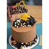 Nevperish 1 Pc Construction Cake Topper Vehicle Cake Decoration Excavator Cake Topper Happy Birthday Party Supplies Favors for Kids Boys