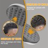 WTTORDE Silicone Curly Hair Brush, Twist Curl Comb for Afro Curls, Two-Sided Use Hair Wave Tool for Short Hair, Different Sized Holes Durable Curling Combs for Men Women, Gray