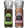 Trader Joe's Gourmet Set with Grinder Tops: Rainbow Peppercorns/Pink Himalayan Salt Crystals