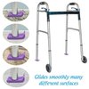 Top Glides Flexfit Universal Walker Ski Glides - Purple - 1 Pair