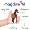 16 Fridge Magnets for Toddlers Magdum - Farm Photo Kids Magnets for Fridge - Toddler Magnets for Refrigerator - Magnetic Animals - Fridge Magnets for Kids - Animal Magnets - Toddler Fridge Magnets