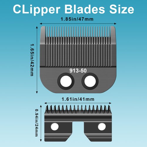 Replacement Trimmer Blade Compatible with oster Finisher Trimmer Model 59 and T-Finisher Trimmer Blades,Adjustable Medium Blade,BLACK 913-50