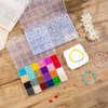 Goldwise Friendship Bracelet Making Kit 2 Boxes-4952 Pcs 24 Colors Bracelet Kits with 3450 Pcs Glass Seed Beads, 1040 Pcs Letter Beads and 50 Pcs Number Beads with Charms, Crafts Gift