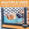 Mona Magnetic Tea Bag Organizer - Set of 6 Individual Tea Bag Holders for The Refrigerator, Counter or Kitchen Shelf. Stylish & Practical Space Saving Tea Organizer for Tea Display (Sage)