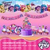 Treasures Gifted Officially Licensed My Little Pony Birthday Banner - My Little Pony Happy Birthday Banner - My Little Pony Birthday Party Supplies - My Little Pony Party Decorations for Walls