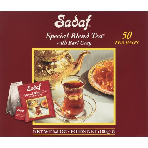 Sadaf Earl Grey Tea Bags | Special Blend Earl Grey Ceylon Black Tea | Product harvested in Sri La...