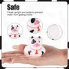 12pcs Mini Cow Rubber Duck, Small Cowboy Rubber Duck Funny Cow Print Duck for Baby Bath Toy Baby Christening Birthday Tub Summer Beach Pool Party Decorations