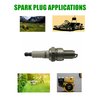 Spark Plug for NGK BPR6ES BP6ES TORCH F6RTC F6TC Bosch WR6DC Campion RN9YC, for Honda Gx160 Gx200 GX 270 Gx390 Predator 212 Champion Generac Generator