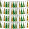 4P Sage-Green Beige-Mint Gold Foil Fringe Metallic Tassel Garland Banner, Tassels Banner Streamers for Parade Floats, Bachelorette, Wedding, Birthday, Christmas, Bridal/Baby Shower Party Decorations