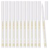 12Pcs White Eyeliner Pencils Professional Use as Highlighter,Lip Line Pen Long-lasting Nice Color Eye Brow Gel Pen Makeup Brow Tint Pencils Beauty Makeup Tools