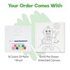 Misco Toys Canvas Paint Party Kits, 11 Piece Art kit Pre-Drawn Outline Canvas for Paint and Sip 8 Colors and Brush Included, Great Gift for Kids 4+ and Adults Too! (Robot)