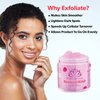 Organic Raspberry Scrub, Natural Exfoliating Salt Body & Face Scrub, Pure Exfoliator Helps with Moisturizing Skin, Cellulite, Dead Skin Cells, Deep Cleansing, Moisturizes 10 oz