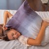 Satin Pillowcase, Eye Mask, Scrunchie Set by Fenrici, Vegan Silk Pillowcase for Hair and Skin, Gifts for Girls, Teens, Moms, Bridesmaids, Pillowcase and Matching Sleep Set, Standard Size, Blue Ombre
