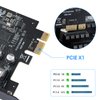 MZHOU 7 Port PCI Express Expansion Card, USB 3.0 7 Port Front Expansion Card, Connect 7 Devices Expanded