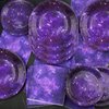 Galaxy Theme Party Decorations, Space Galaxy Happy Birthday Party Tableware Set Including Galaxy Plates, Napkins, Fork, Tablecloth for Galaxy Outer Space Birthday Party Supplies, Serves 20