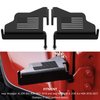 Door-off Foot Pegs for Jeep Wrangler - Exterior Door Hinge Mounted Pedal Set of 2 Metal Powdercoated Bolt On Installation,Compatible with Jeep Wrangler JK JL Gladiator JT 2007-2024