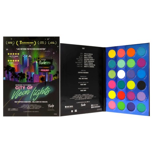 RUDE City of Neon Lights - 24 Vibrant Pigment & Eyeshadow Palette (RU87960)