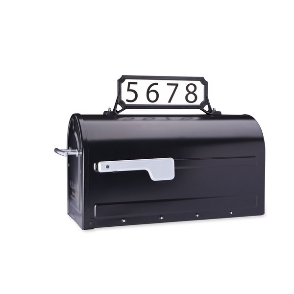 Architectural Mailboxes 3460B Manhattan Address Plaque, Small, Black