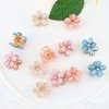 CUBACO 12pcs Mini Flower Hair Clips for Girls, Small Hair Decoration for Girls Hair Accessories for Girls