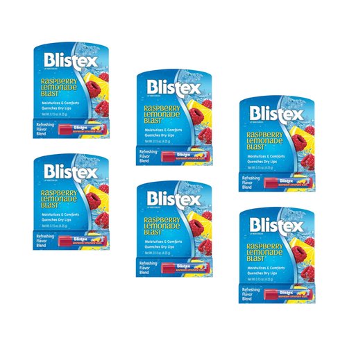 Blistex Raspberry Lemonade Blast Lip Protectant, .15 oz (Pack of 6)