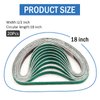 1/2" x 18" Zirconia Sanding Belts for Belt Sander, 40 Grit 1/2 x 18 Inch Sanding Belts for Air File Belt Sander, Woodworking, Metal Polishing, Derusting, 20-Pack